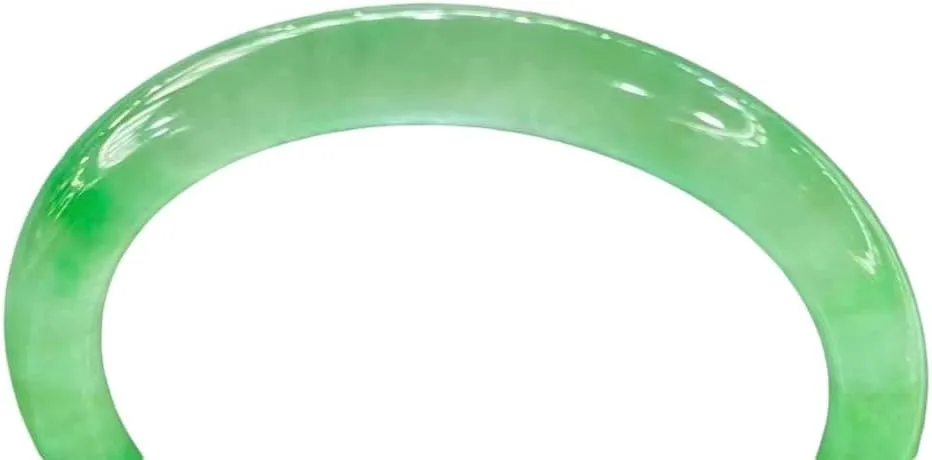 Emerald Ice Species Floating Flower Round Jade Bracelet A Goods Natural green Jadeite Bangle