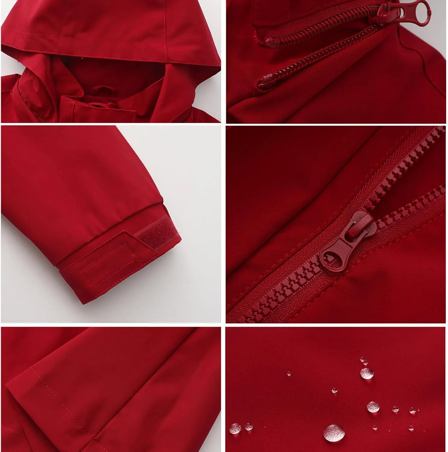 Fall Jackets For Women Outdoor Hooded Windbreaker Rain Jacket Fashion Casual Long Sleeve Button Waterproof Raincoat