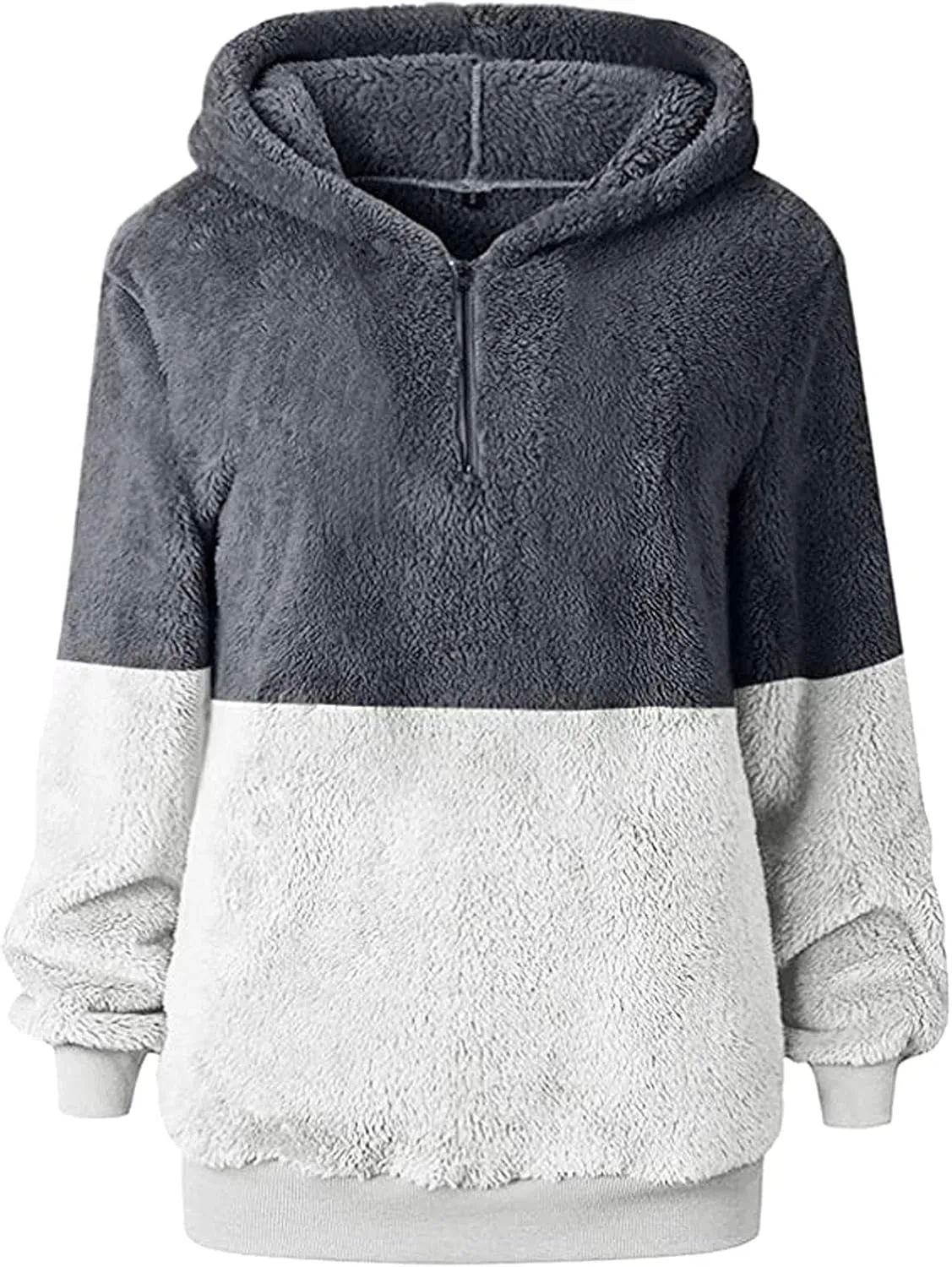 Fleece Hoodies for Girls Trendy Long Sleeve Sherpa Hooded Jacket Comfy Zip Up Winter Coat Warm Outfits for Teen Girls