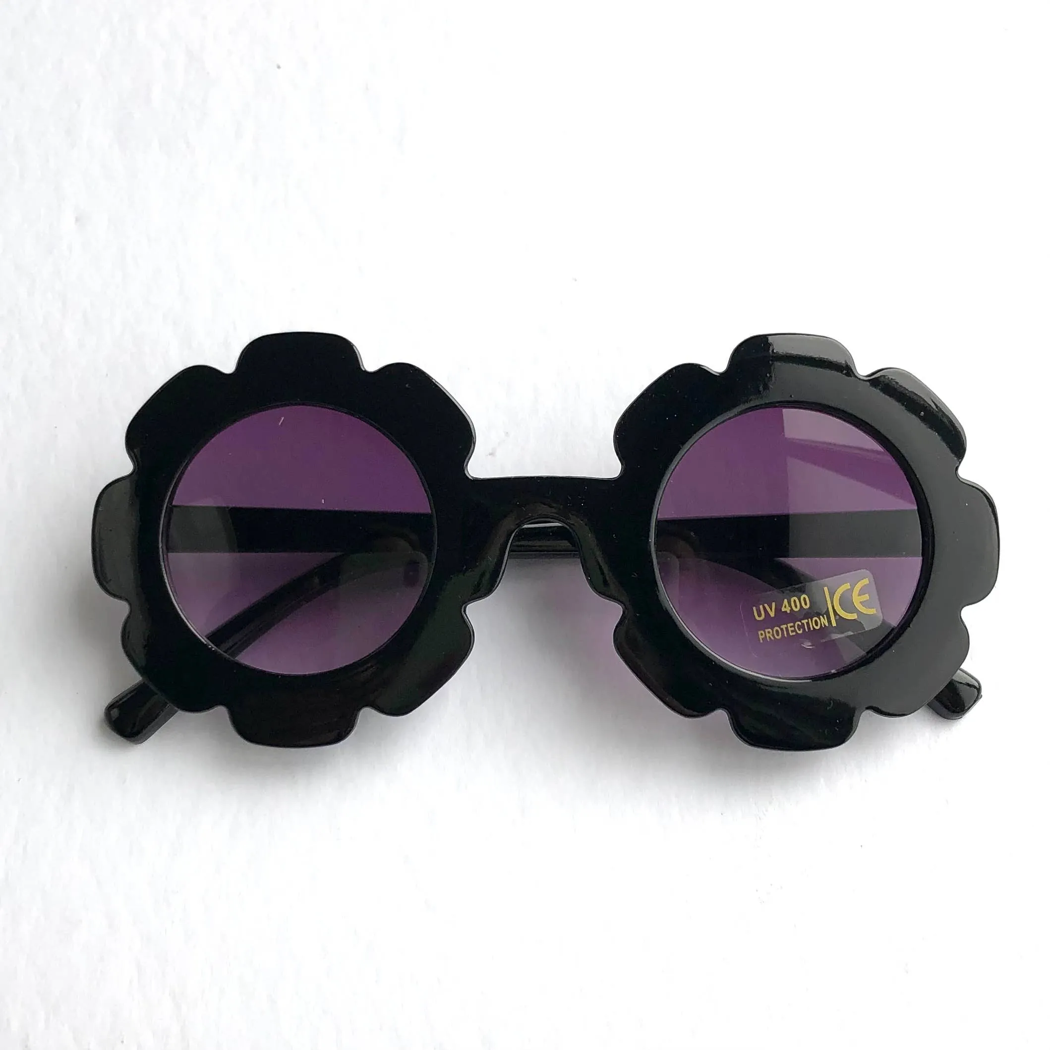 Girl's sunglasses sunflower shape - glossy finish: Black
