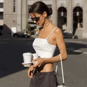 Glow Chic's Bottoming Crop Top With Suspenders