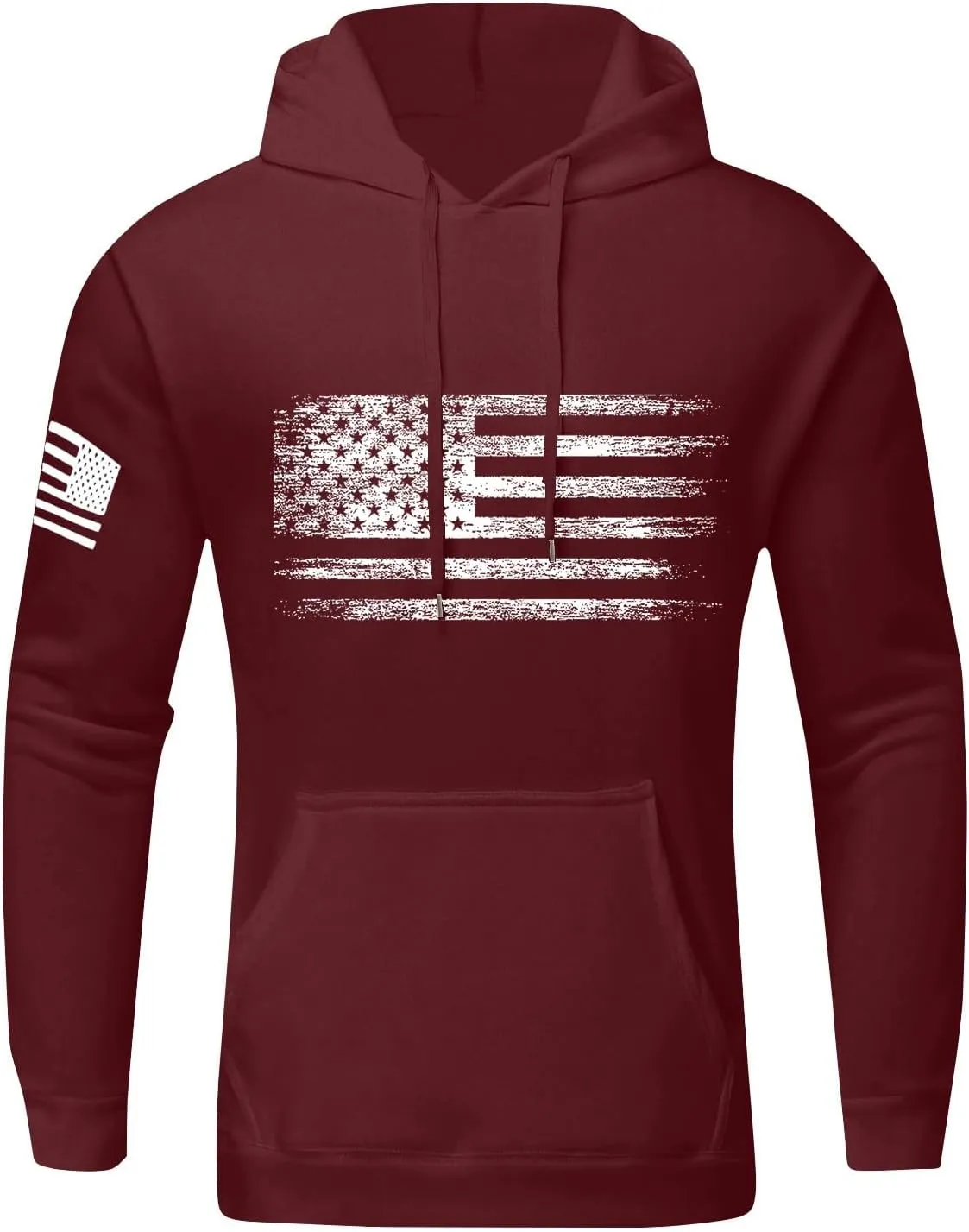 GOFULY Men'S Hoodies Camo Sweatshirts Fashion Fall Hoodies Pullover Drawstring Winter Long Sleeve Shirt With Kangaroo Pocket