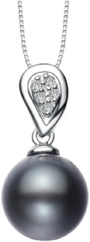 GOWE Luxury Princess 925 Sterling Silver Women Pendants Natural South Sea Black Tahiti Pearl