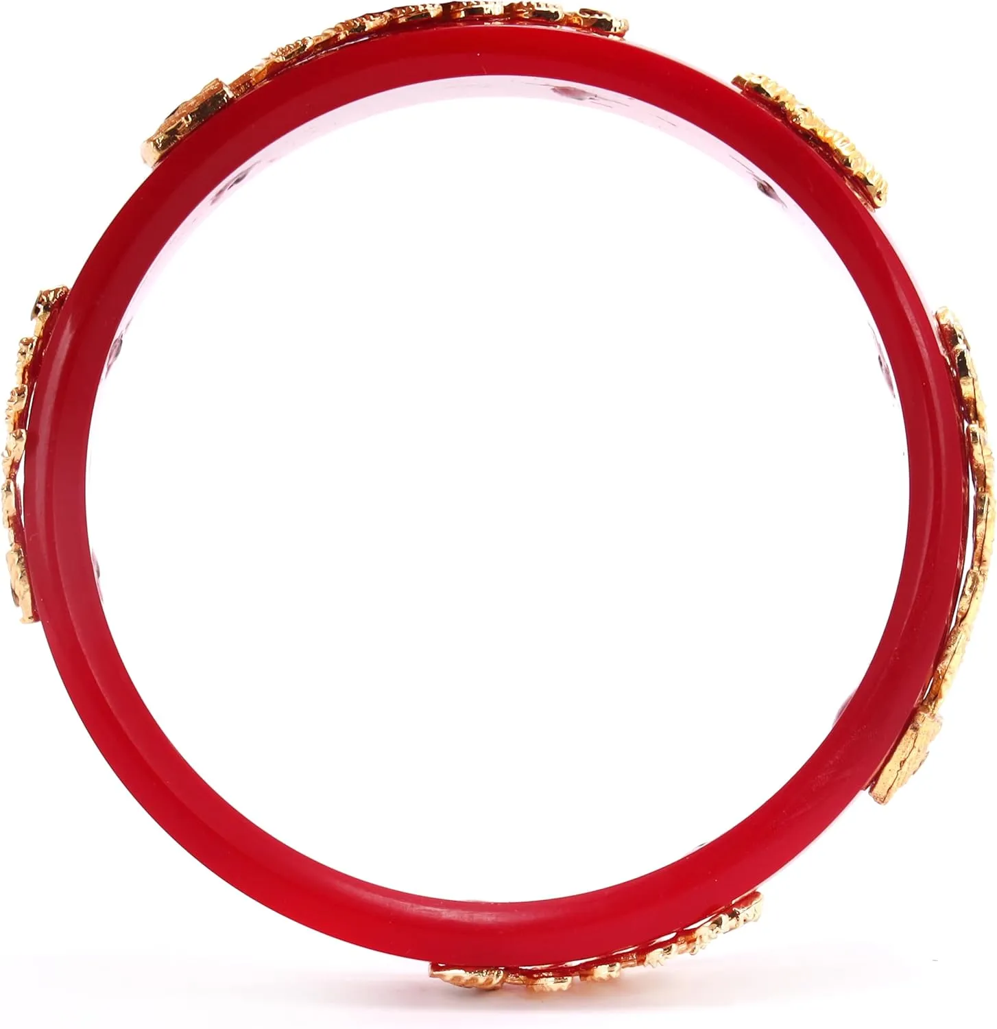Handcrafted Gold Plated Red Designer Pola Bangles Set of 2 Gift For Her Women Jewelry Indian Bollywood Bangle Bracelets Kangan