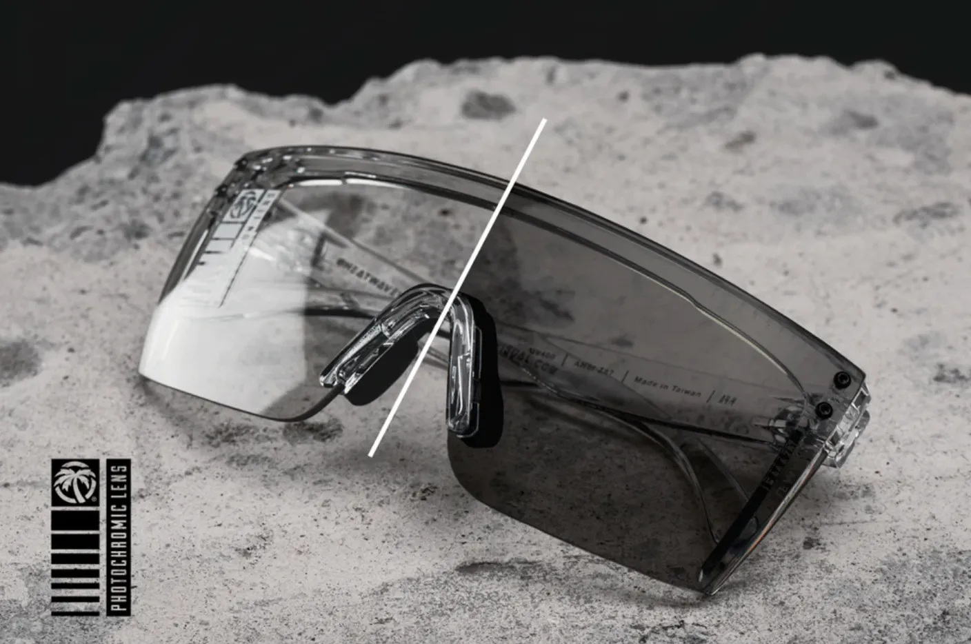 Heatwave Lazer Face Sunglasses: Photochromic Lens Z87 