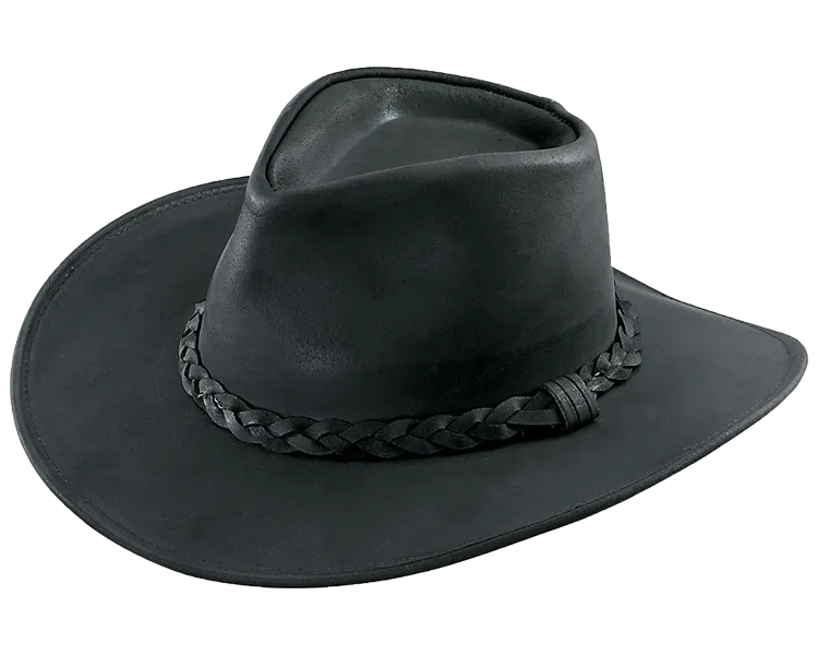 Henschel Hat Company | Premium Stark Leather Australian Outback Hat for Men and Women