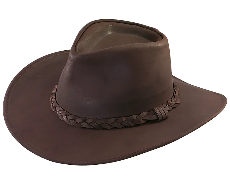Henschel Hat Company | Premium Stark Leather Australian Outback Hat for Men and Women