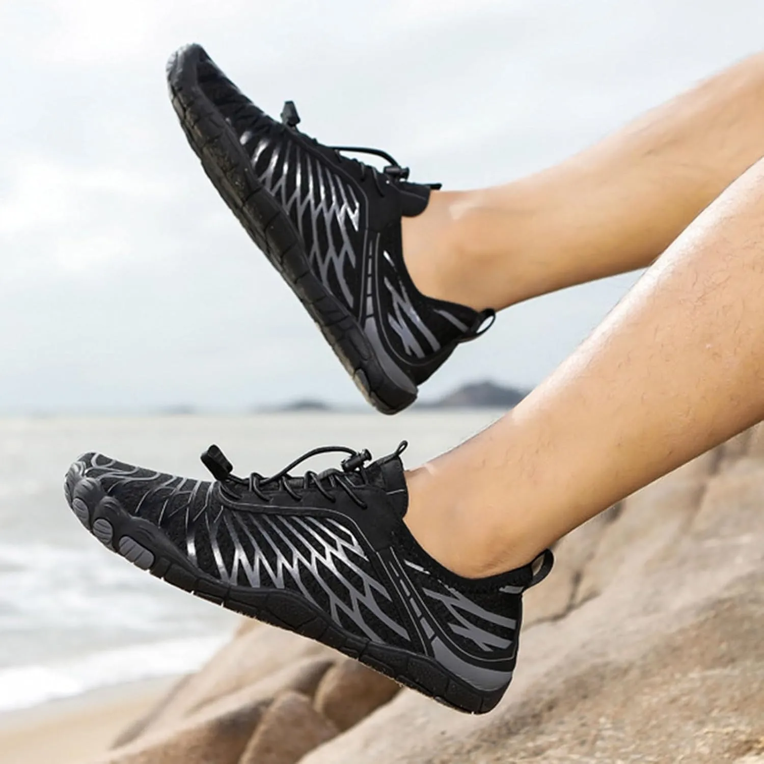Hike Barefoot Shoes Womens Mens Footwear for Walking Hiking, Pro Barefoot Shoes Healthy & Non-Slip Wide Toe Box Breathable Beach Pool Swim Surfing Footwear