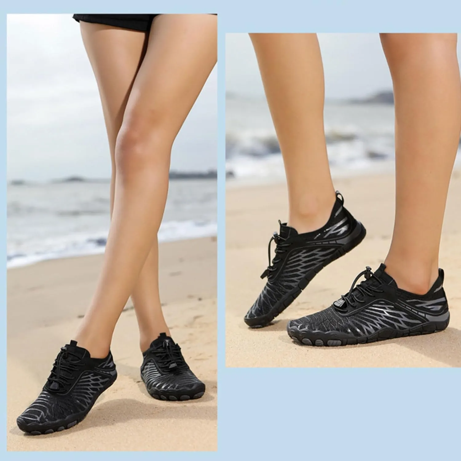 Hike Barefoot Shoes Womens Mens Footwear for Walking Hiking, Pro Barefoot Shoes Healthy & Non-Slip Wide Toe Box Breathable Beach Pool Swim Surfing Footwear