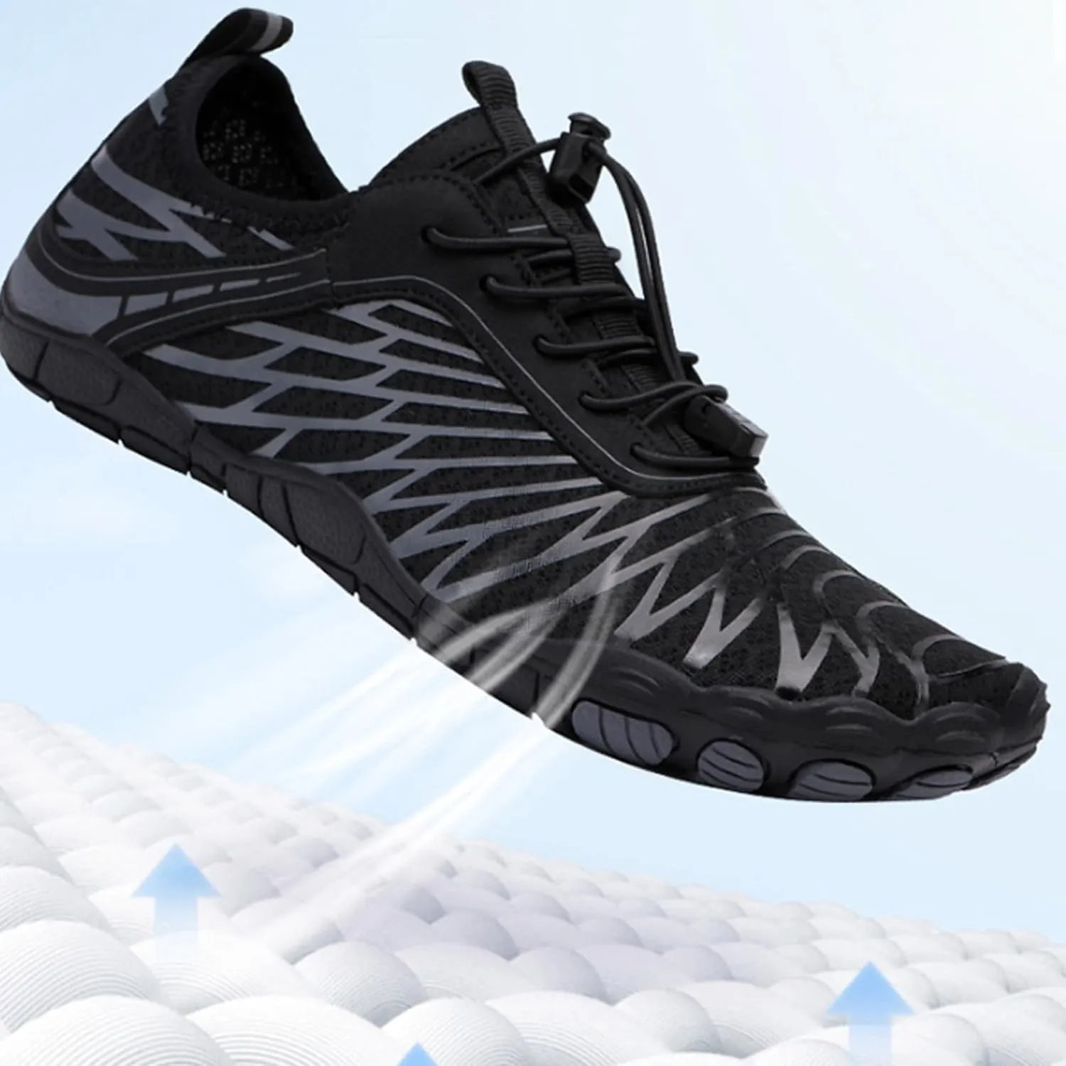 Hike Barefoot Shoes Womens Mens Footwear for Walking Hiking, Pro Barefoot Shoes Healthy & Non-Slip Wide Toe Box Breathable Beach Pool Swim Surfing Footwear