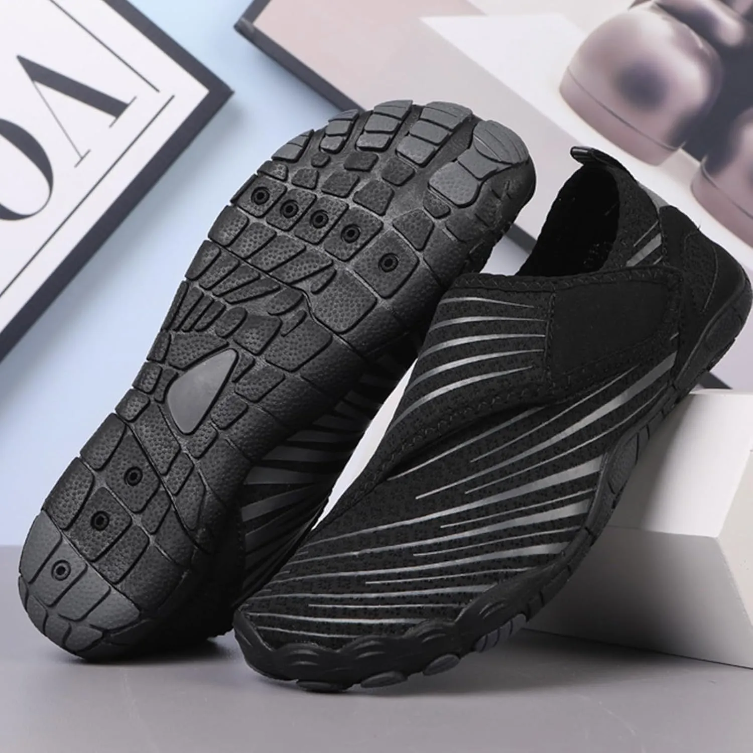 Hike Barefoot Shoes Womens Mens Footwear for Walking Hiking, Pro Barefoot Shoes Healthy & Non-Slip Wide Toe Box Breathable Beach Pool Swim Surfing Footwear