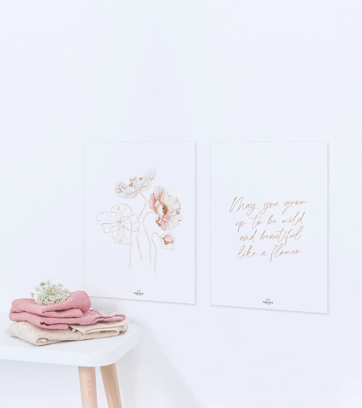 Islandic Poppies - Set Of 2 Art Prints - Poppy And Poetry