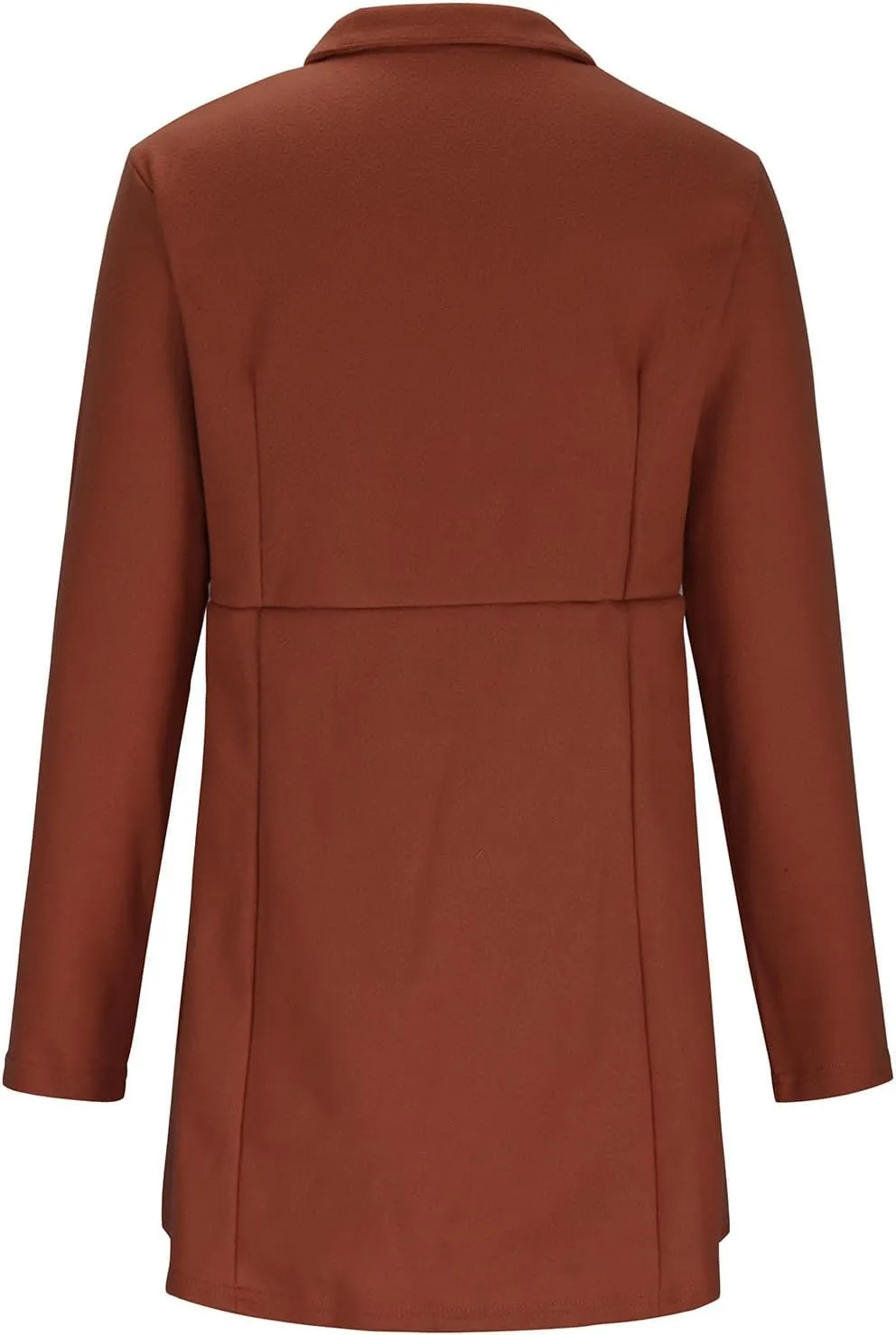 Jackets for Women Oversized Turndown Neck Baggy Tops Casual Long Sleeve Winter Coat with Pockets Button Outerwear