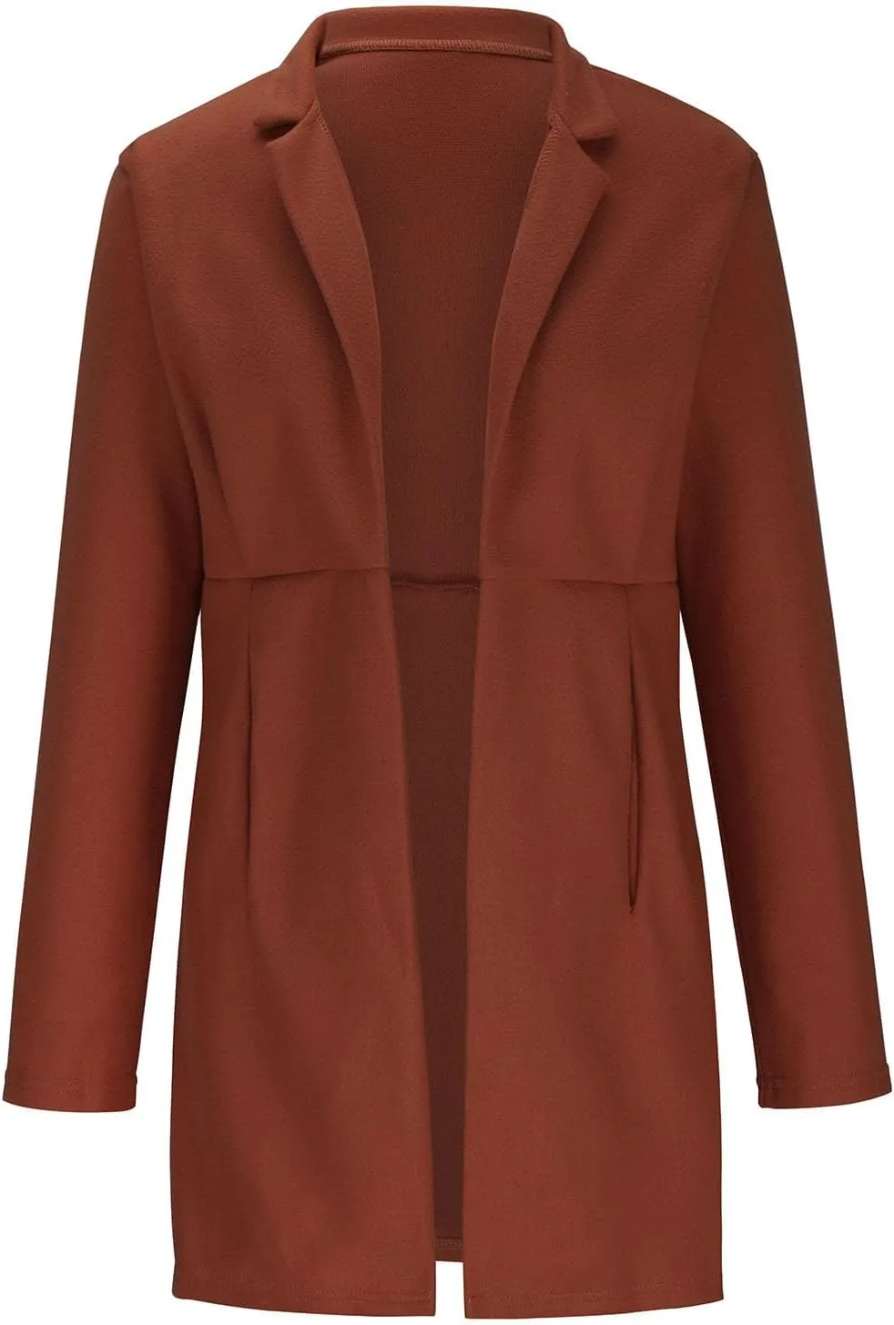 Jackets for Women Oversized Turndown Neck Baggy Tops Casual Long Sleeve Winter Coat with Pockets Button Outerwear