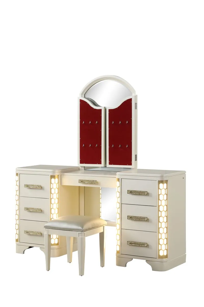Jasmine Vanity Set - Stylish Makeup Vanity Set