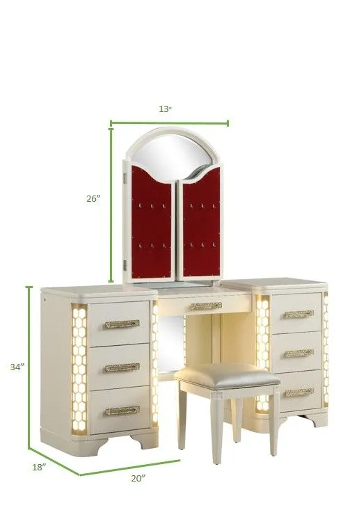 Jasmine Vanity Set - Stylish Makeup Vanity Set