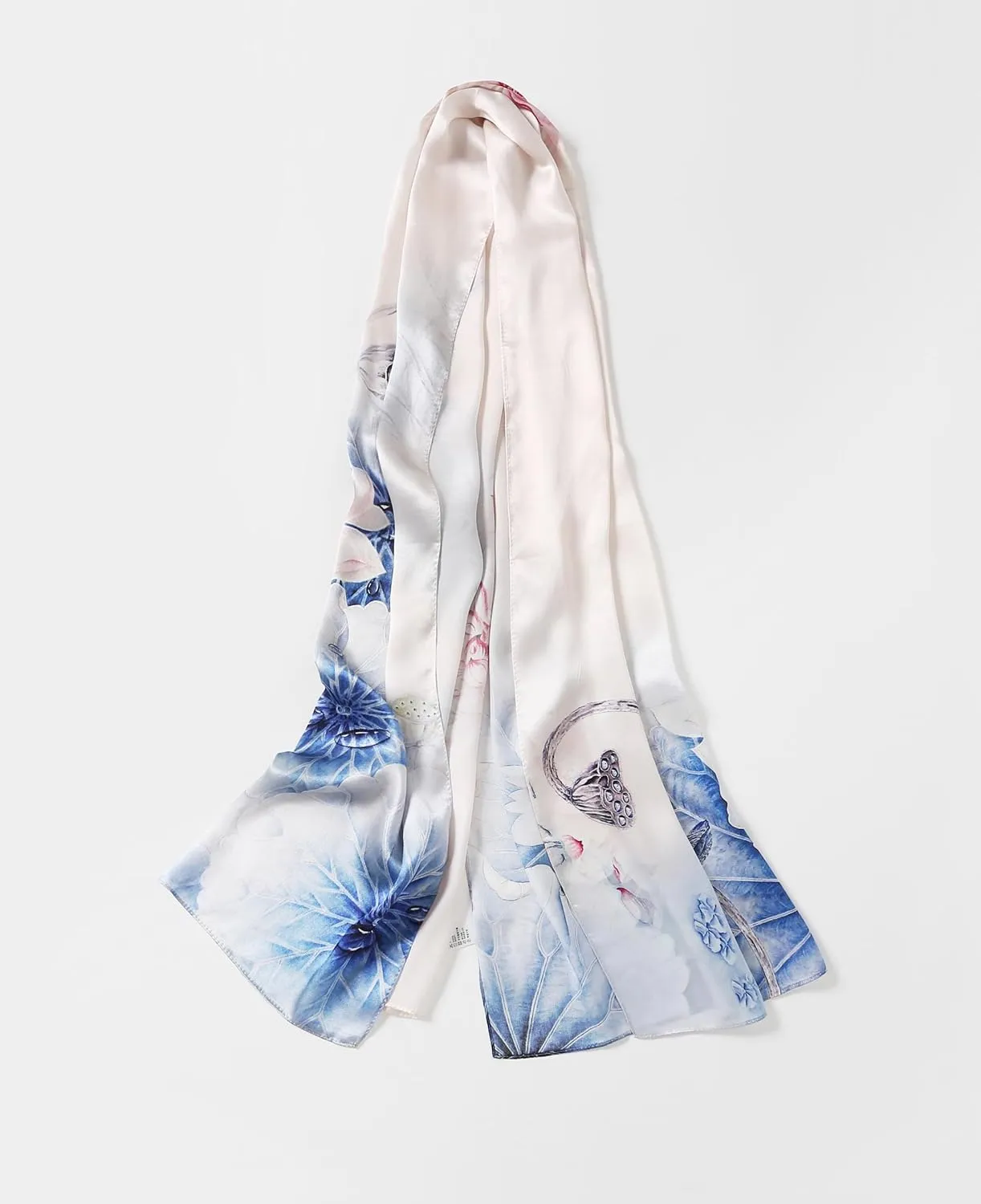Jeelow 100% Mulberry Pure Real Silk Scarf Lightweight Chiffon Shawls And Wraps Sheer For Women Oblong
