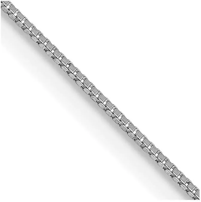 JewelryWeb 14k Gold Wg .5mm Box With Lobster Clasp Chain Anklet 10 Inch-Anklet for Women and Men