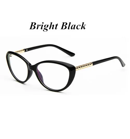 KOTTDO Women Retro Cat Eye Eyeglasses Brand Spectacles Glasses Optical Spectacle Frame Vintage Computer Reading Glasses oculos