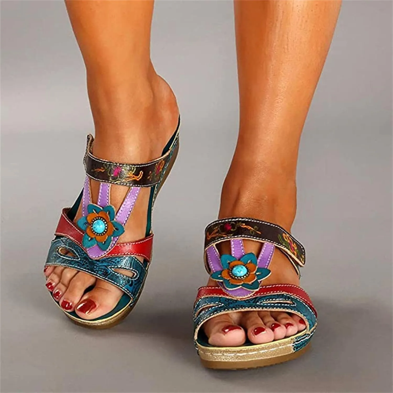 Ladmiple Orthotic Dress Sandals For Women With Arch Support Comfortable Orthopedic Flip Flops Summer Cute Walking Slides