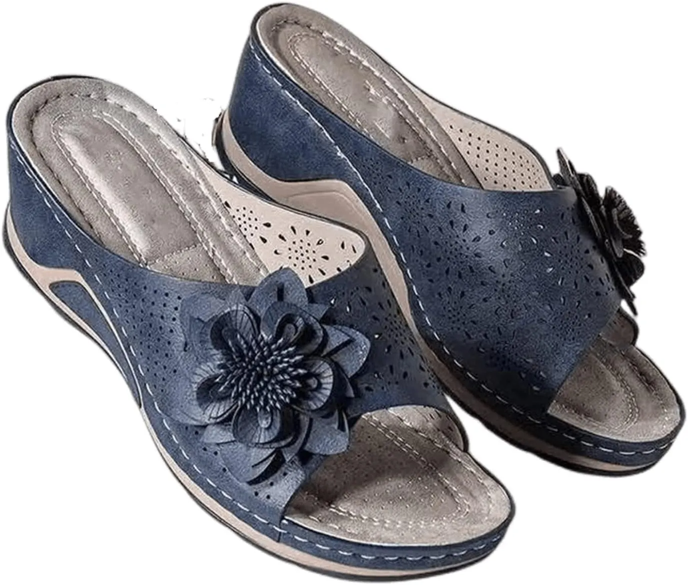 Ladmiple Orthotic Sandals For Women Cute Orthopedic Arch Support Flip Flops Dressy Comfortable Walking Slides Summer Shoes