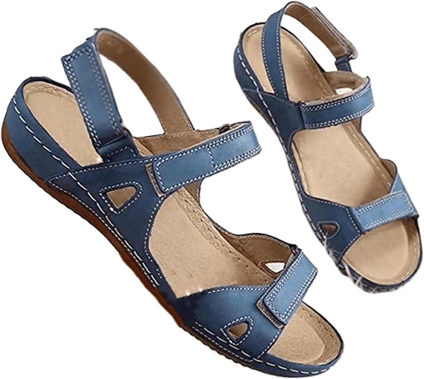 Ladmiple Orthotic Sandals For Women Wide Width Comfortable Walking Summer Orthopedic Slides Flip Flops with Arch Support