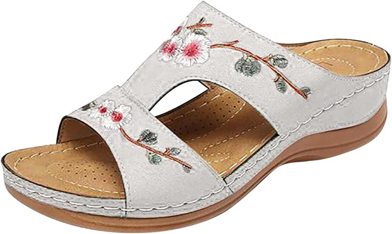 Ladmiple Womens Sandals With Arch Support Dressy Orthotic Slides Comfortable Orthopedic Walking Flip Flops Beach Summer Shoes