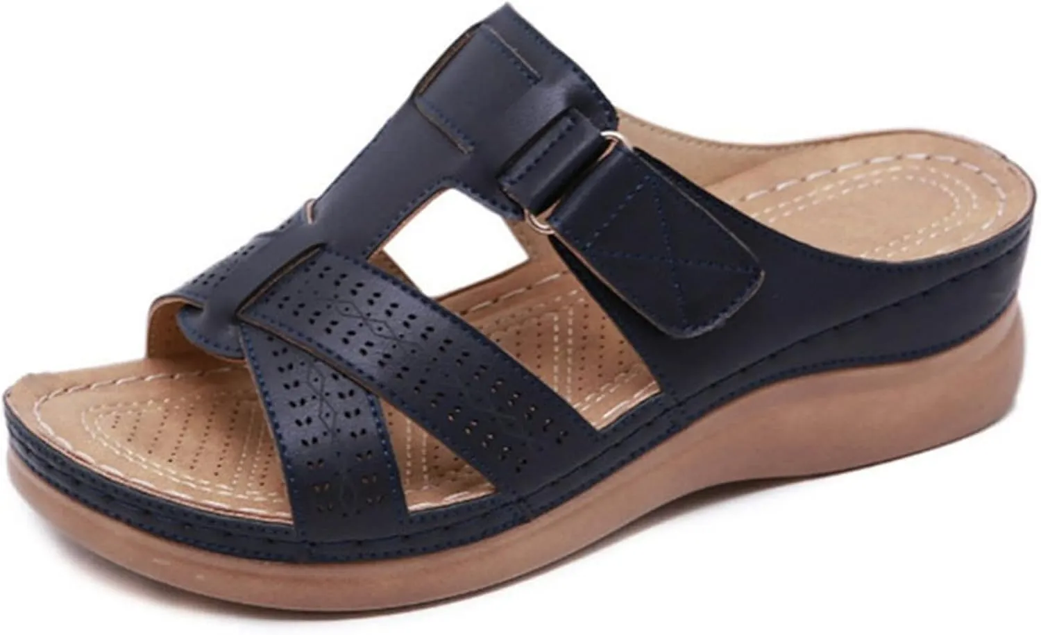 Ladmiple Womens Sandals With Arch Support Plantar Fasciitis Orthotic Flips Flops Flat feet Comfortable Orthopedic Slides