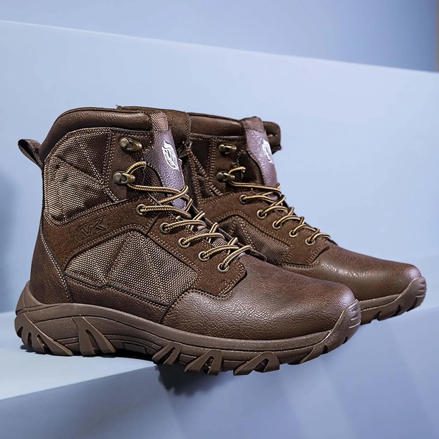 Large Size Outdoor Men's Hiking Shoes, Anti Slip and Waterproof Shoes, Hiking Shoes, Off-Road Shoes, Sports Shoes, Casual Shoes, Steel Toe Shoes, Field Training Military Boots