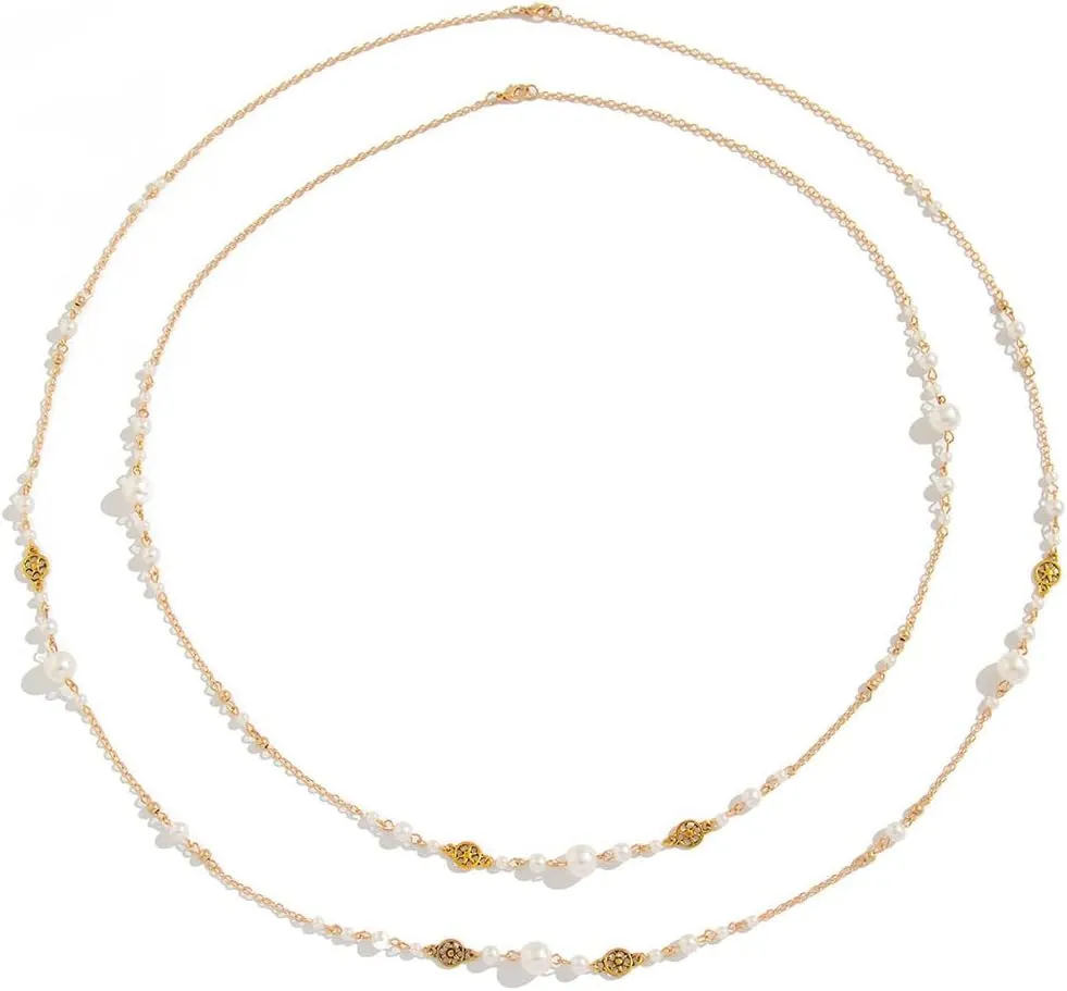 Layered Long Necklaces Long Beaded Chain Necklace Multilayer Tassel Necklaces Costume Jewelry Gifts