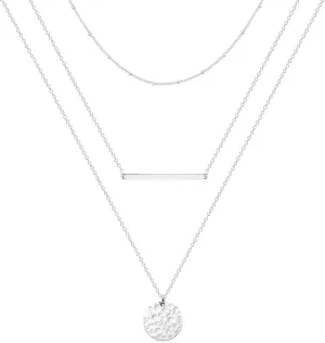 Ldurian Layered Necklaces for Women - 14K Dainty Gold Plated Layering Chokers Necklaces Set Multilayer Delicate Necklace Trendy Adjustable Long Layered Necklaces for Women