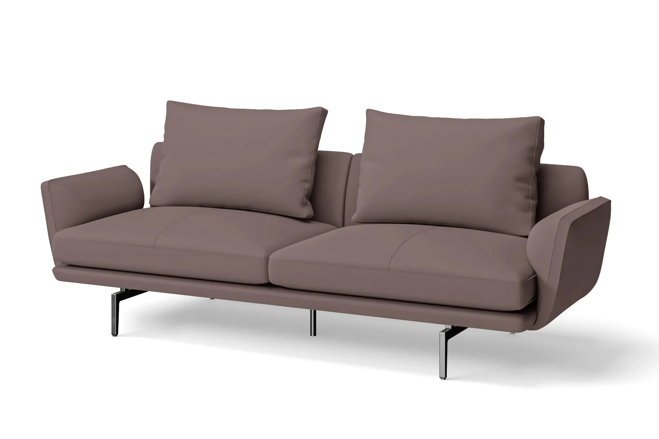 Legnano 3 Seater Sofa Rose Taupe Leather