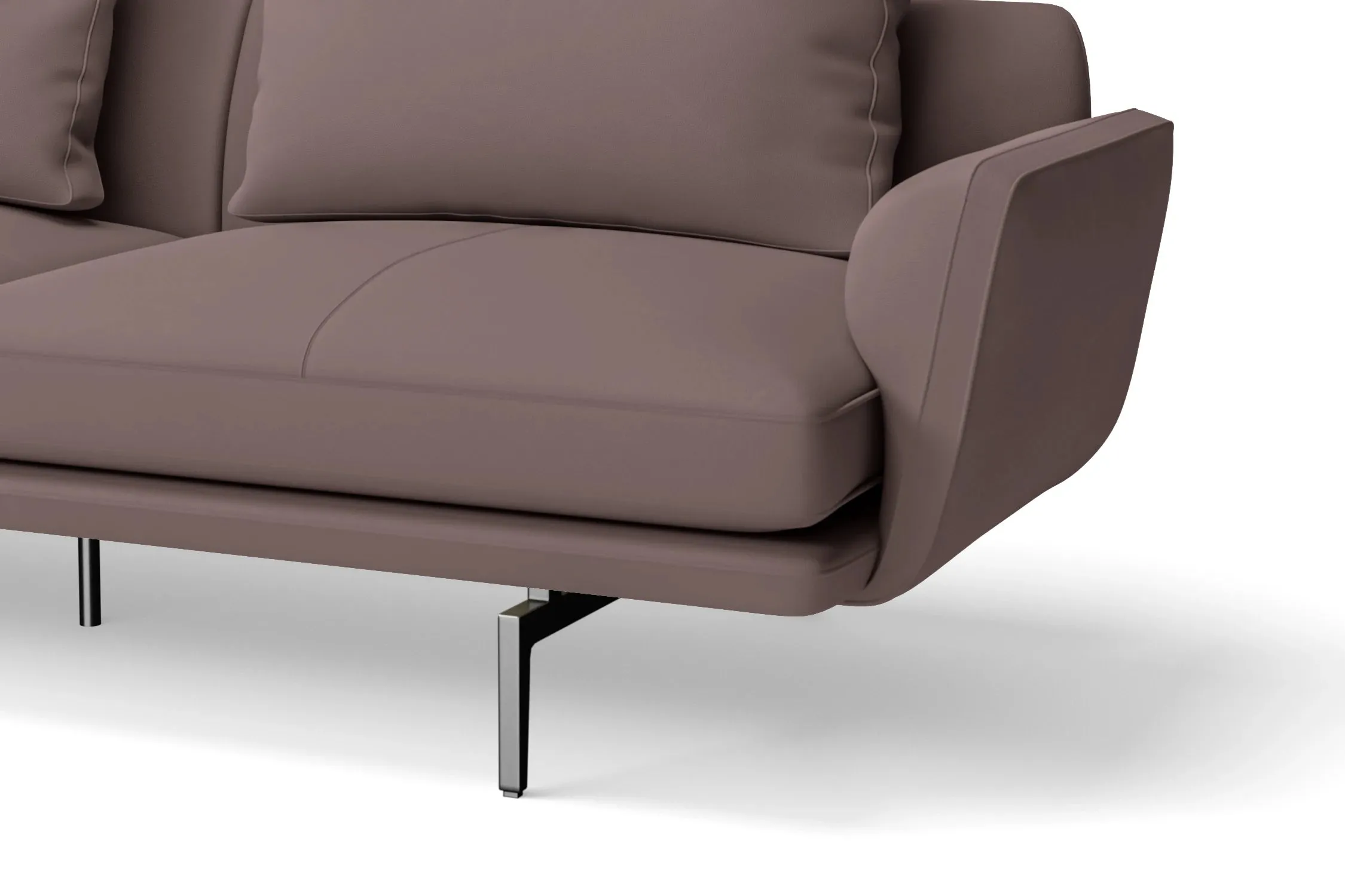 Legnano 3 Seater Sofa Rose Taupe Leather