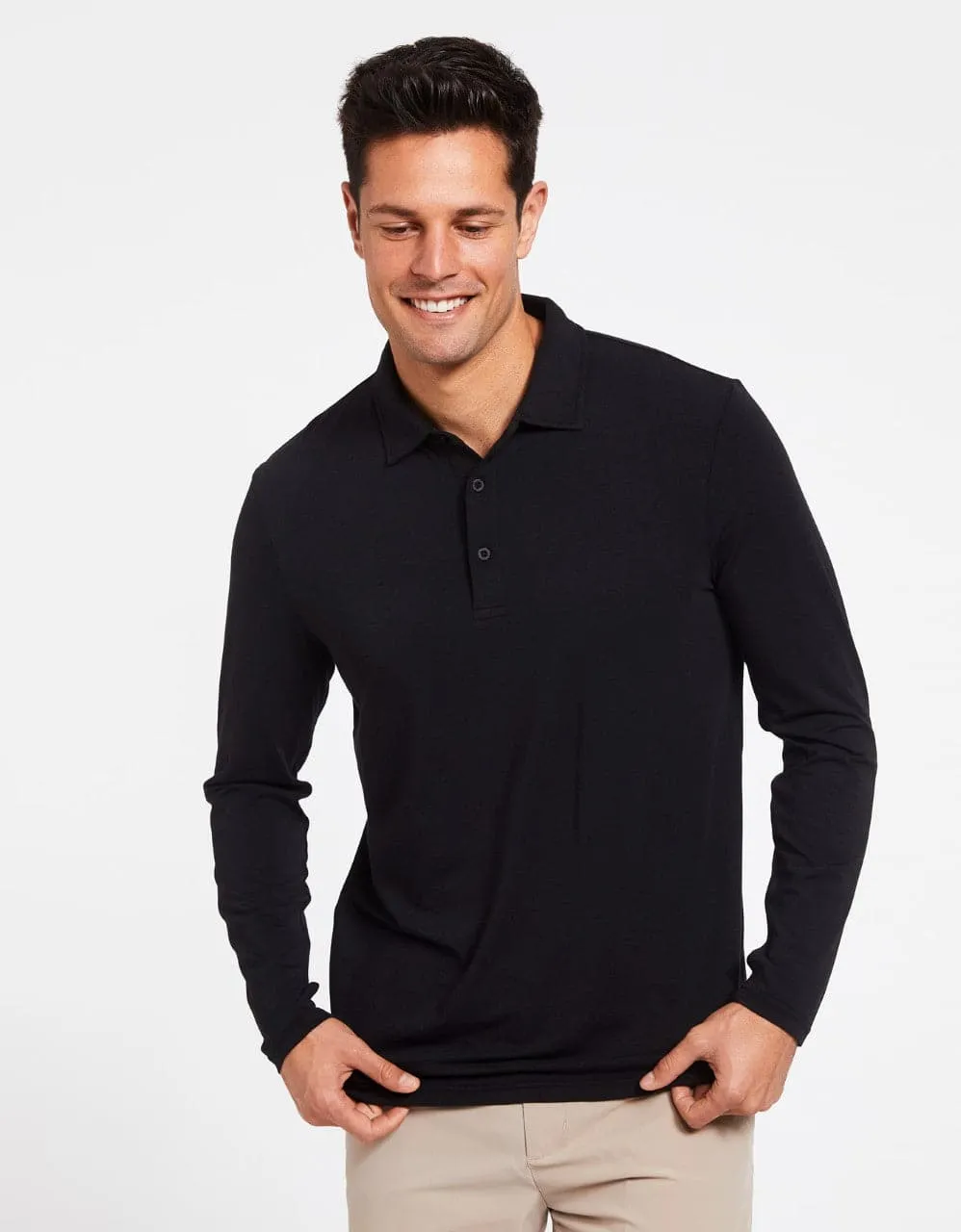 Long Sleeve Polo Shirt UPF50  Active Collection