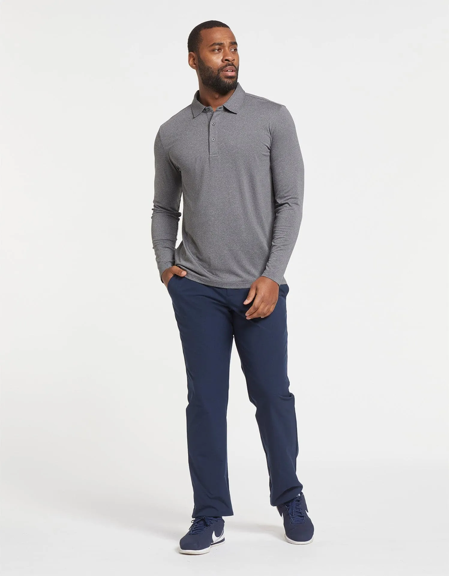 Long Sleeve Polo Shirt UPF50  Active Collection
