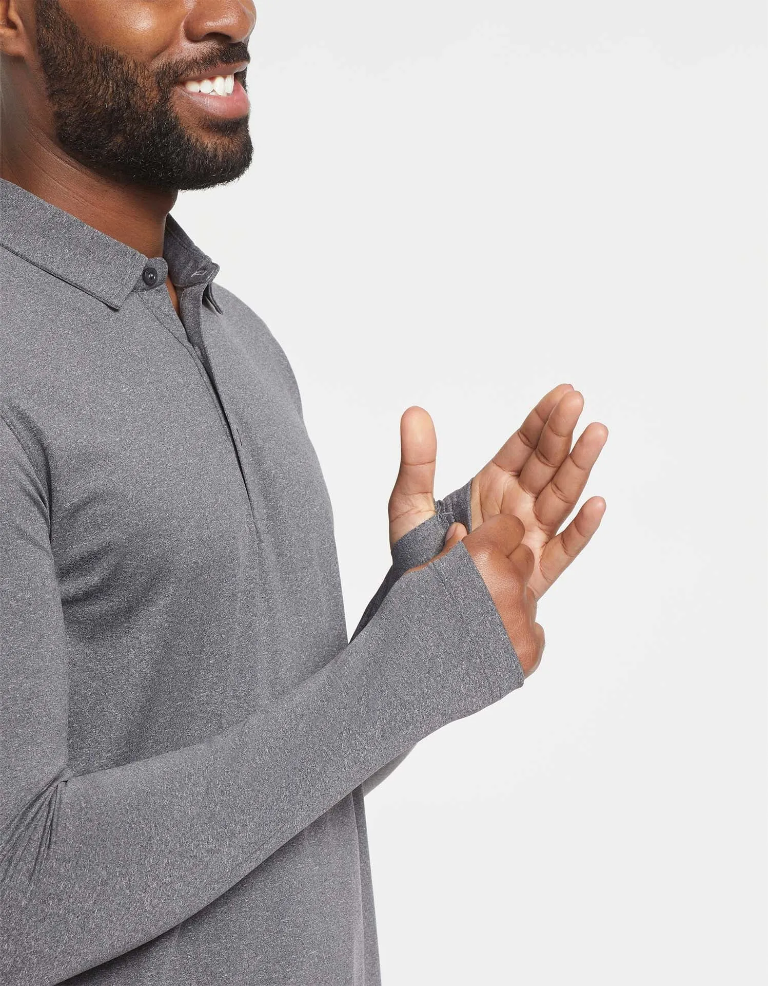 Long Sleeve Polo Shirt UPF50  Active Collection