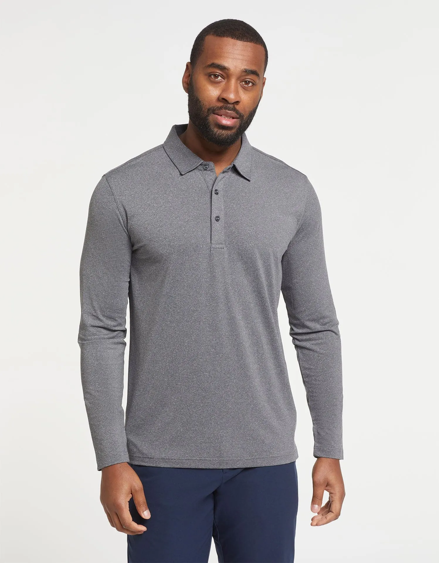 Long Sleeve Polo Shirt UPF50  Active Collection
