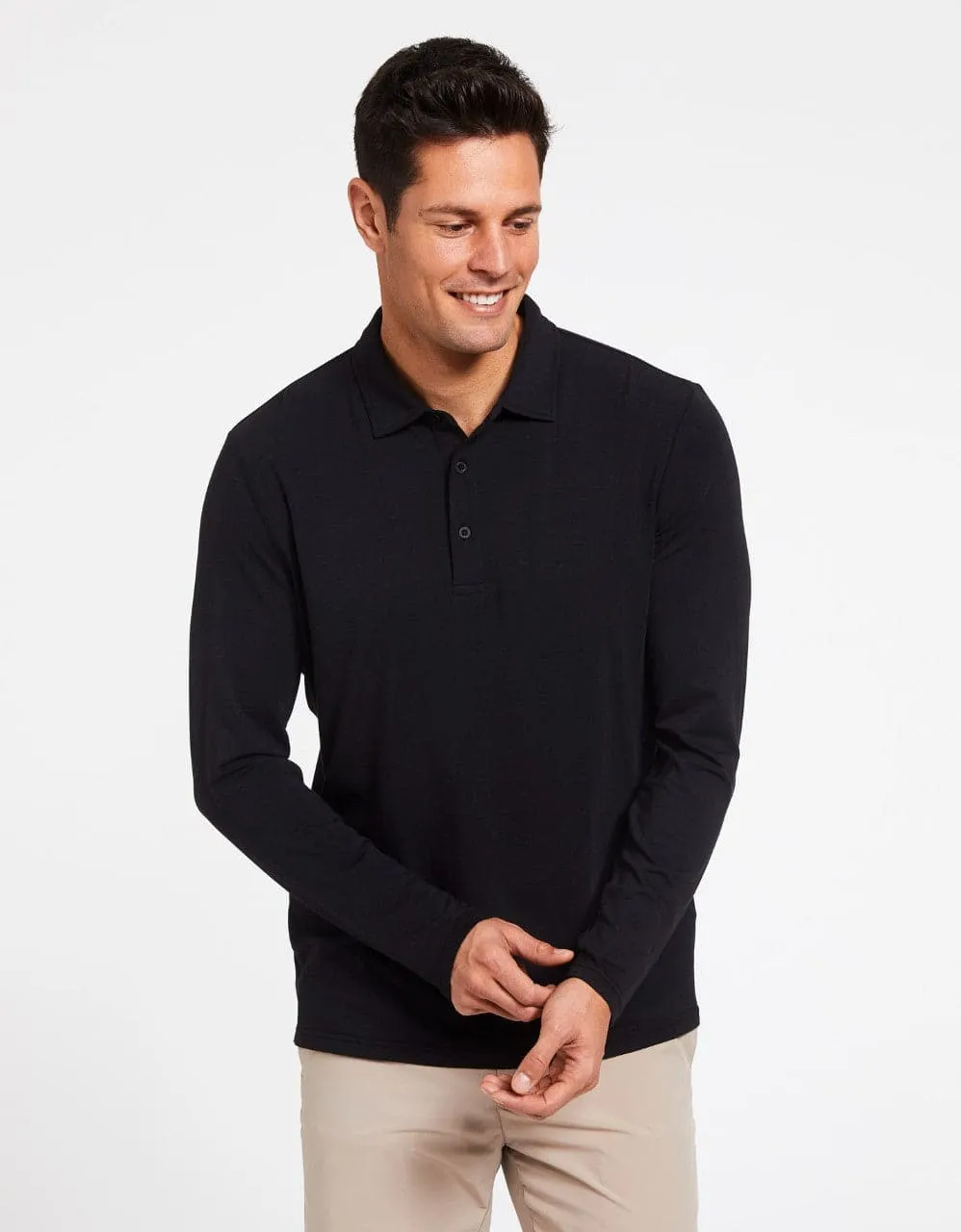 Long Sleeve Polo Shirt UPF50  Active Collection