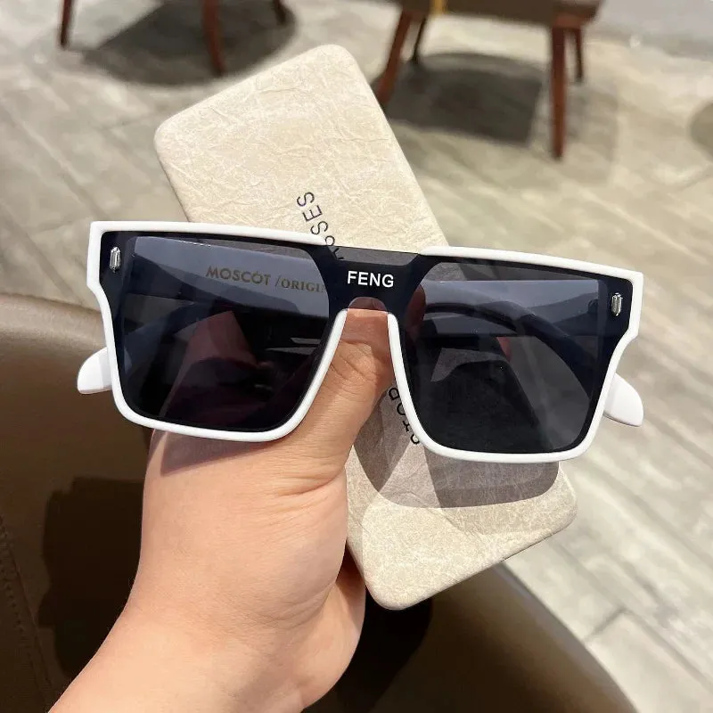 Luxury Brand Square Designer Vintage Female Sunshade Fashion Sunglasses
