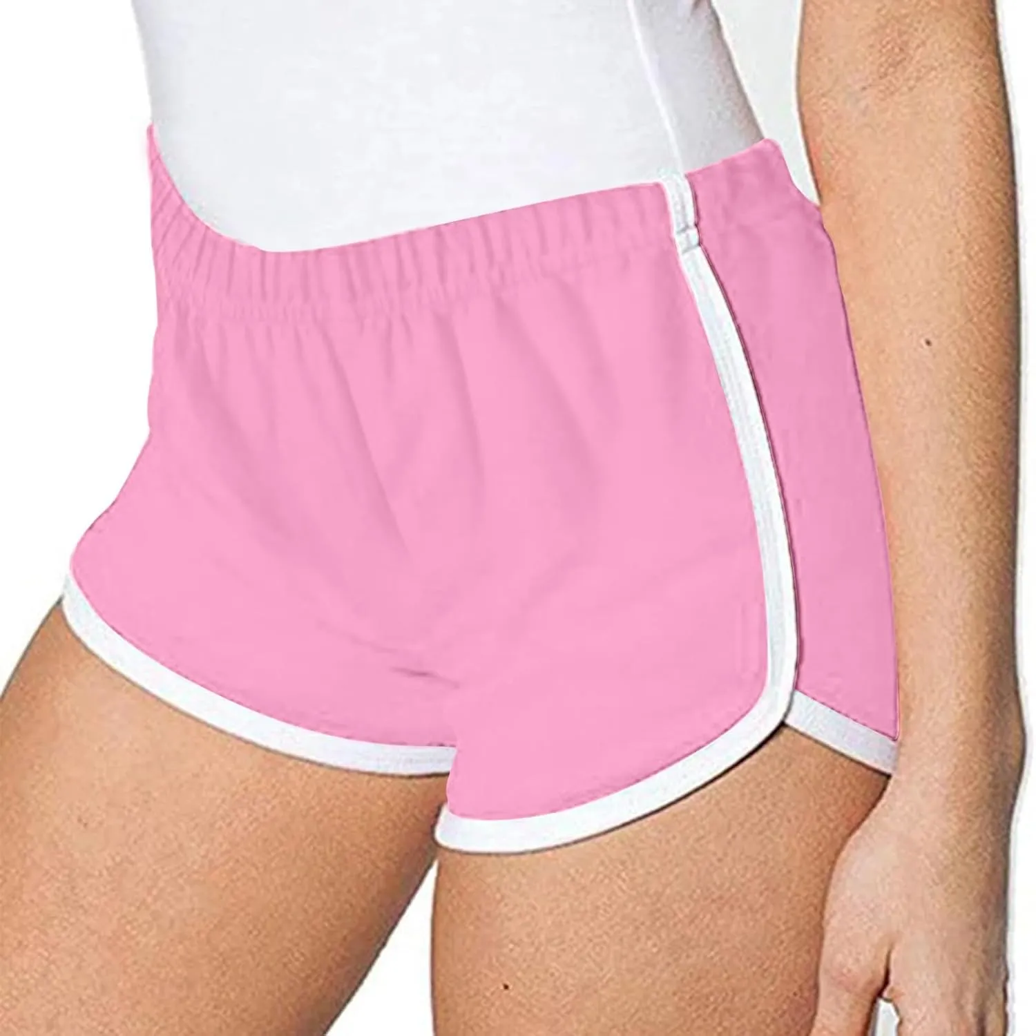 maisdgop Yoga Shorts for Women 3 Pack High Waisted Running Shorts Trendy Workout Dolphin Shorts Casual Summer Biker Shorts