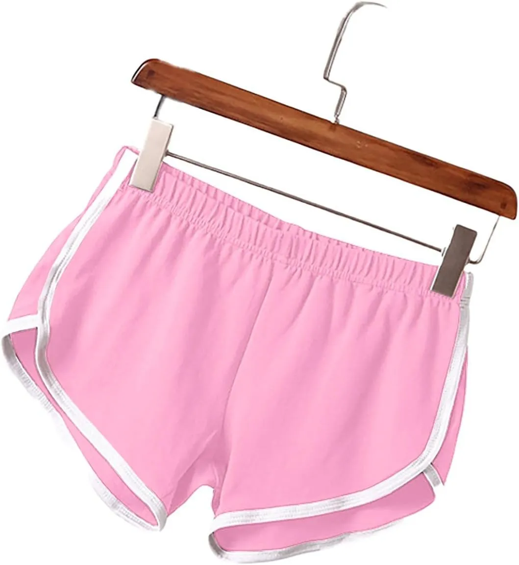 maisdgop Yoga Shorts for Women 3 Pack High Waisted Running Shorts Trendy Workout Dolphin Shorts Casual Summer Biker Shorts
