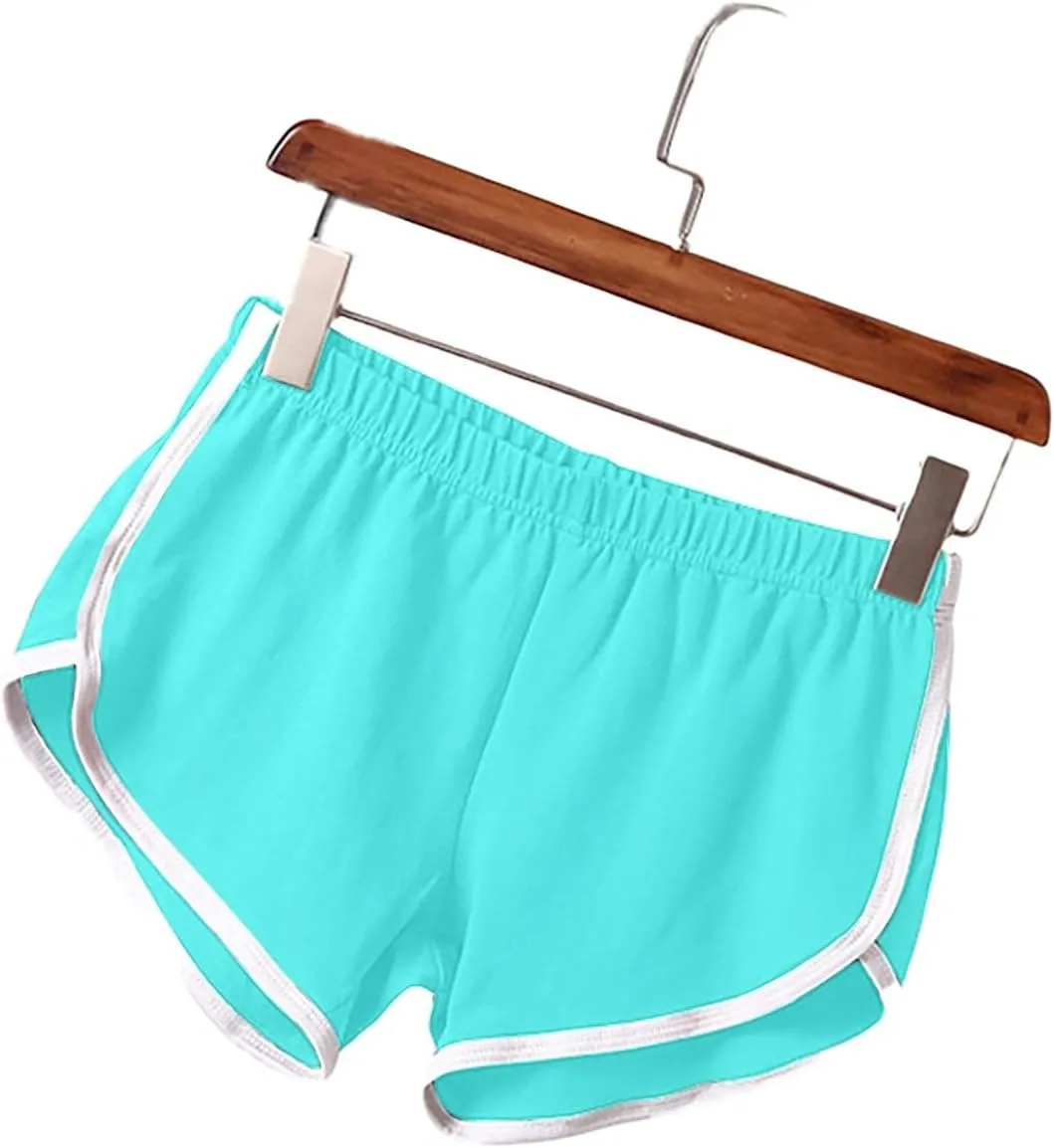 maisdgop Yoga Shorts for Women 3 Pack High Waisted Running Shorts Trendy Workout Dolphin Shorts Casual Summer Biker Shorts