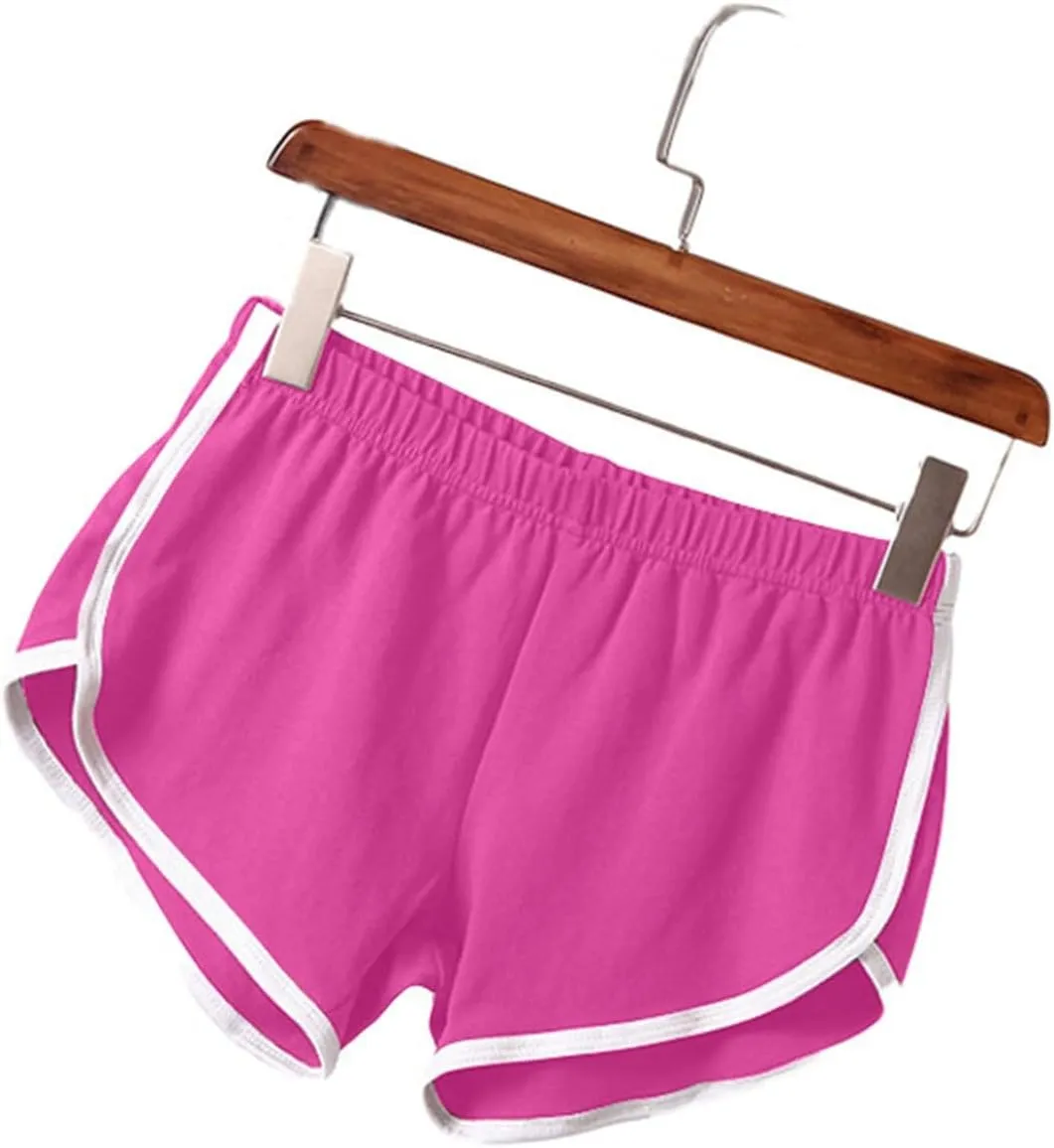 maisdgop Yoga Shorts for Women 3 Pack High Waisted Running Shorts Trendy Workout Dolphin Shorts Casual Summer Biker Shorts
