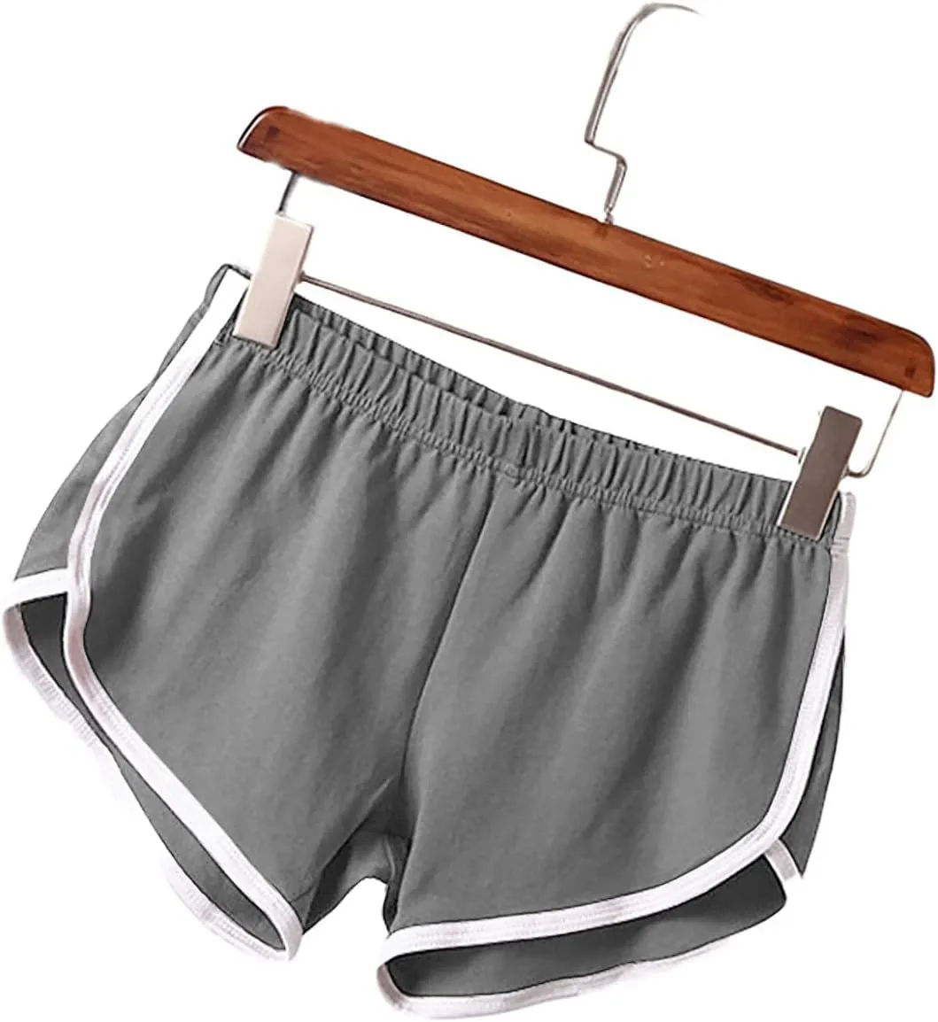 maisdgop Yoga Shorts for Women 3 Pack High Waisted Running Shorts Trendy Workout Dolphin Shorts Casual Summer Biker Shorts
