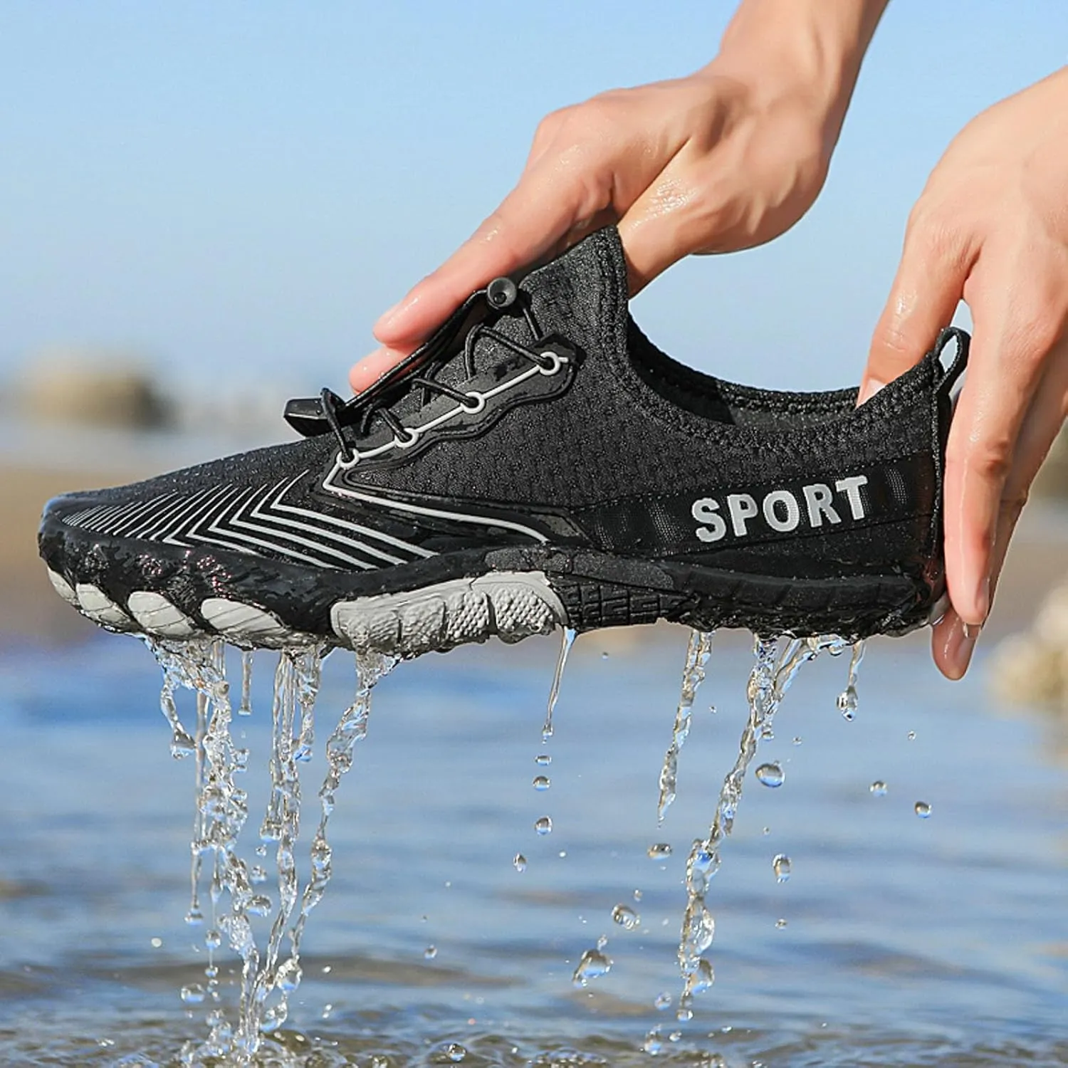 Men and Women Shoes Casual Wading Shoes Fashionable Outdoor Beach Swimming Running Sneakers Mens Sneaker Boots