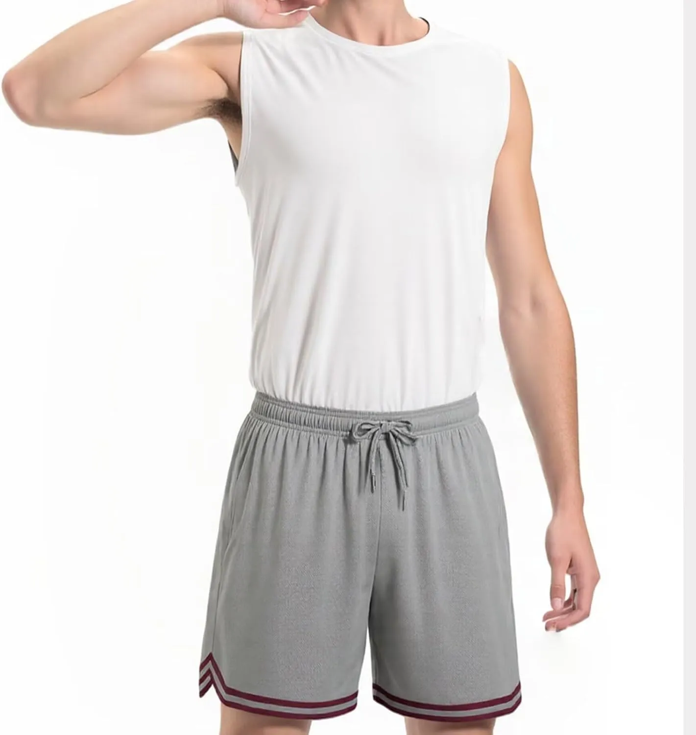 Men's Basketball Shorts Running Athletic Workout Shorts Breathable Gym Shorts Quick Dry