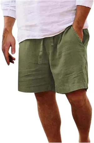 Mens Casual Shorts Fashionable Casual Shorts Solid and Men's Pants Cargo Shorts Men Bird Dogs Short Men Linen Shorts