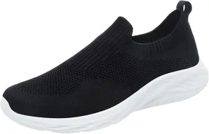 Men's Classic Casual Walking Shoes Casual Sneaker Mesh Breathable Walking Shoe Convenient Elderly Slip On Shoes
