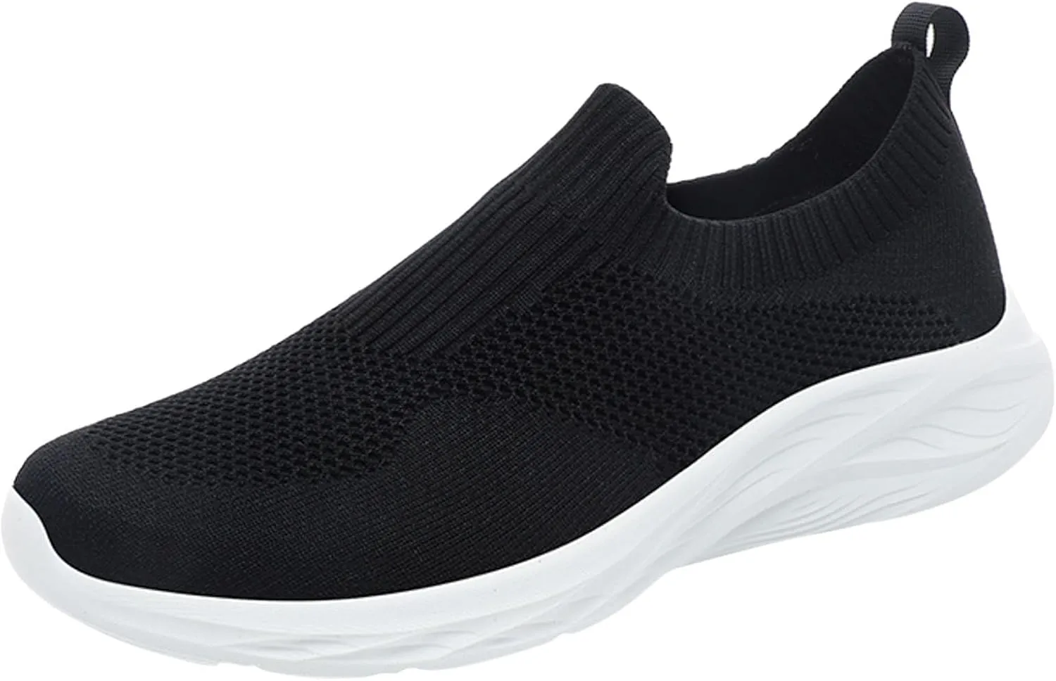 Men's Classic Casual Walking Shoes Casual Sneaker Mesh Breathable Walking Shoe Convenient Elderly Slip On Shoes