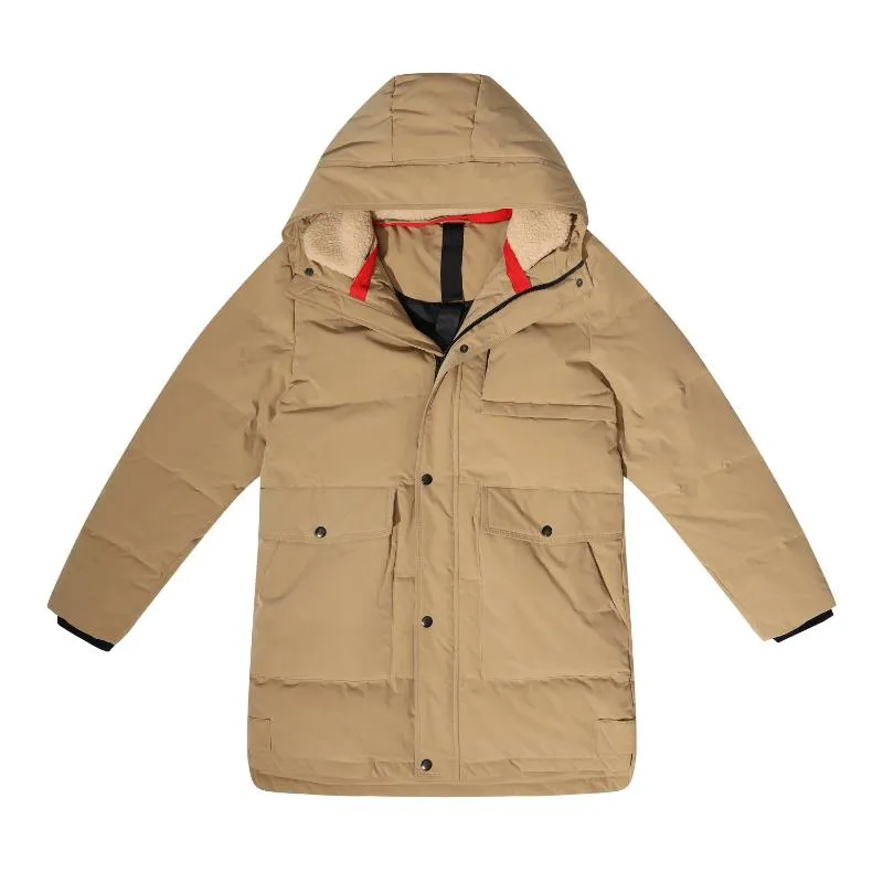Men's Down Jacket with Shoulder Straps